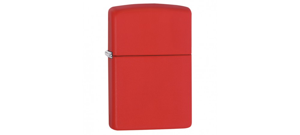 Zippo 233 233ZL With or Without Zippo Logo Classic Windproof Lighter - Red Matte Finish