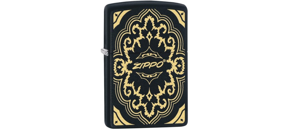 Zippo 29703 2018 Limited Edition Zippo Logo Classic Windproof Lighter - Black Matte Finish