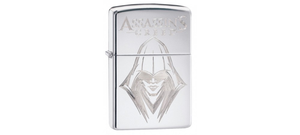 Zippo 29786 Assassin's Creed® Ezio Classic Windproof Lighter - High Polish Chrome Finish