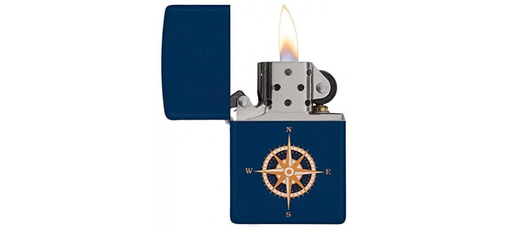 Zippo 29918 / 60004691 Limited Edition Compass Classic Windproof Lighter - Navy Matte Finish