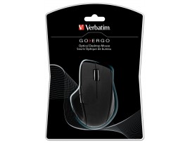 Go ERGO Optical Desktop Mouse - Black - Verbatim - 49017