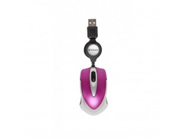 GO MINI Optical Mini Travel Mouse - Verbatim -  Hot Pink - 49021