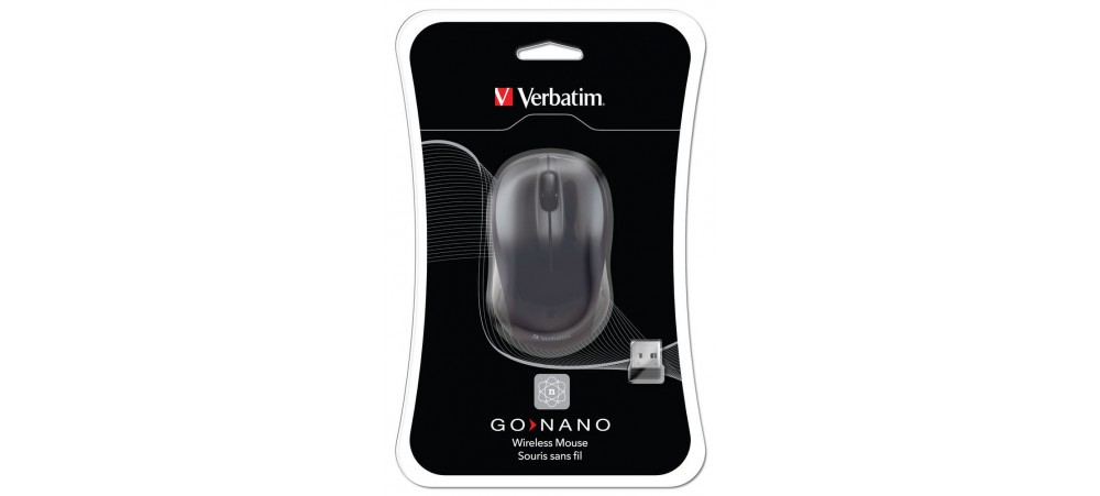 GO NANO Wireless Mouse - Black - Verbatim - 49042