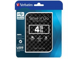 Verbatim Store'n'Go 2.5" (6.35cm) Gen 2 4TB USB 3.0 Black (15mm) - 53223