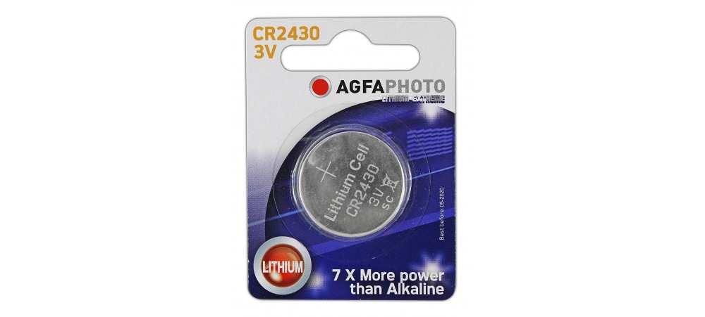 Agfaphoto CR2430 3V Lithium Coin Battery 