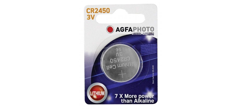 Agfaphoto CR2450 3V Lithium Coin Battery 