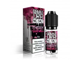 Cherry Bakewell Nic Salts E-Liquid - Double Drip Coil Sauce - 10ml - 10MG / 20MG