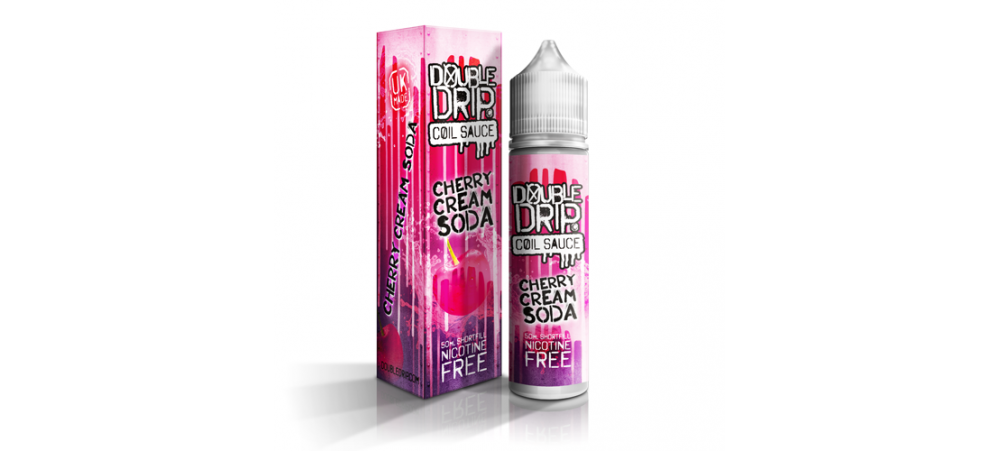 Cherry Cream Soda Short Fill E-Liquid by Double Drip Coil Sauce  (50ml) Nicotine Free SUB OHM MAX VG