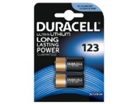 Duracell 123 Ultra Lithium Photo Batteries - 2 Pack 