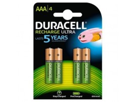 Duracell AAA 850mAh Rechargeable Batteries -  4 Pack