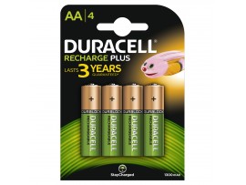 Duracell AA 1300mAh Rechargeable Batteries 4 Pack