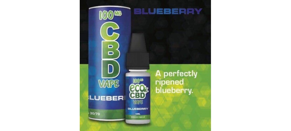 300MG CBD E-Liquid Blueberry Flavour - Full Spectrum - 10ML 