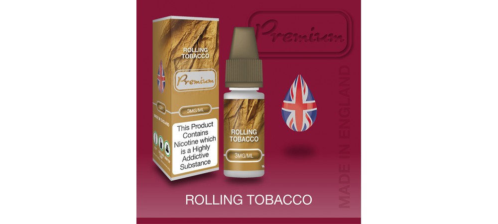 CLEARANCE BEST BEFORE DATE FEB 2020 - 18MG Rolling Tobacco Flavour E-Liquid 10ml - Eco Vape Premium