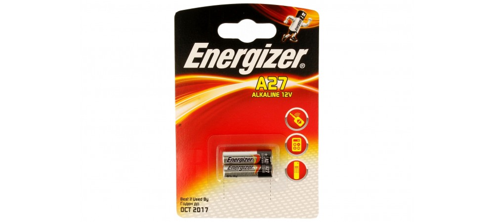 Energizer 27A / E27 12V Alkaline Batteries - 2 Pack 