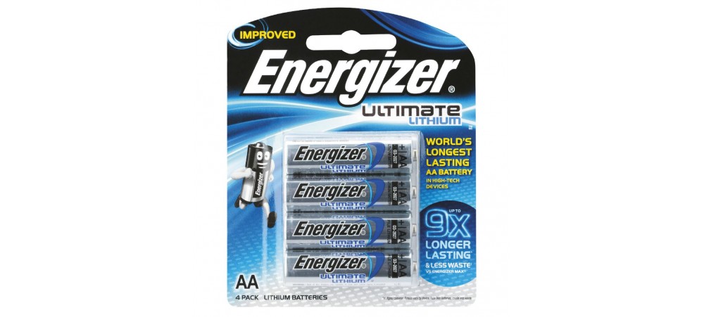 Energizer AA Ultimate Lithum Batteries - 4 Pack