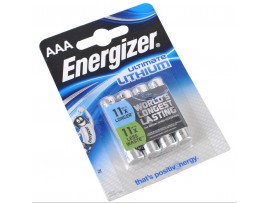 Energizer AAA Ultimate Lithum Batteries - 4 Pack 