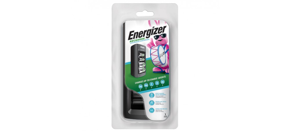 Energizer Universal Multi-Battery Charger Charges AA AAA C D 9V 
