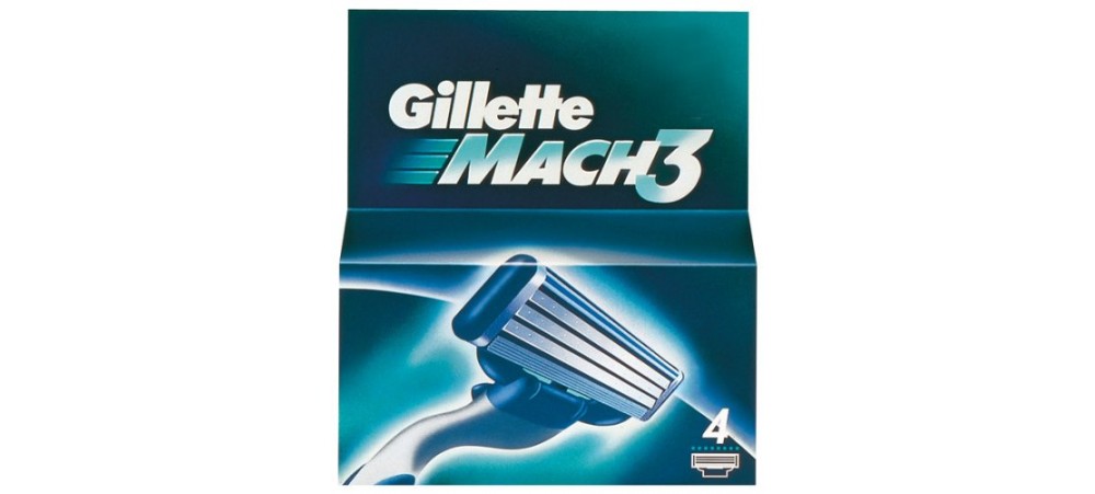 Gillette MACH3 Razor Blades - Pack of 4 Cartridges 