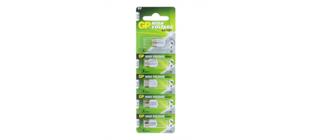 GP 11A High Voltage Alkaline Batteries - 5 Pack