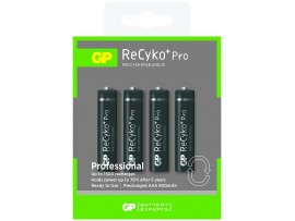 GP AAA 800mAh ReCyko+ Pro NiMH Rechargeable Batteries - 4 Pack 