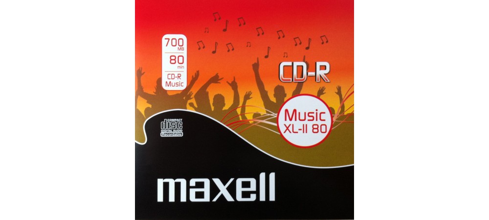 Maxell CD-R Music XL-II 80 Digital Audio Recordable 80Min - 10 Pack Jewel Case