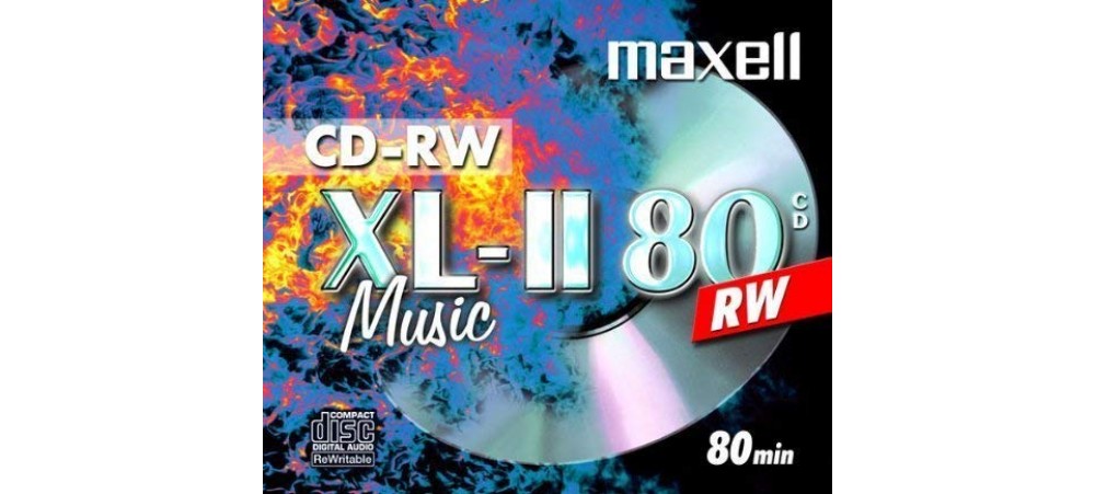 Maxell Audio CD-RW Music CD Rewriteable XL-11 80 - 10 Pack Jewel Case -  (check compatibility with your model, as early CD players may not be compatible)