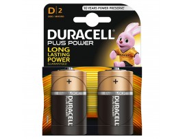 Duracell Plus Power D Size Batteries - 2 Pack