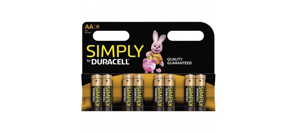 Simply by Duracell AA Batteries - 8 Pack