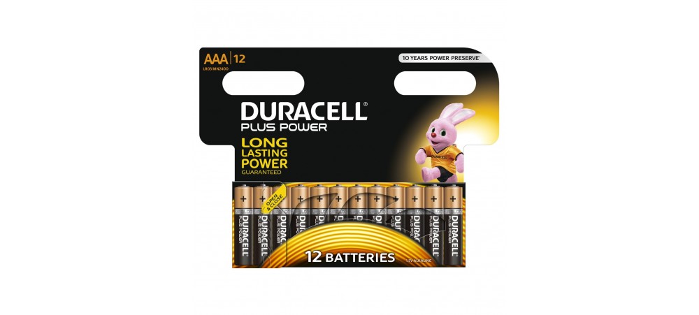 Duracell Plus Power AAA Batteries - 12 Pack 