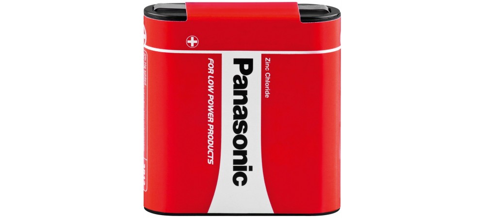 Panasonic 3R12 4.5V  Zinc Carbon Battery - 1 Pack -  For use in LOW power products ONLY