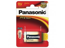 Panasonic 9V / 6LR61 Pro Power Alkaline battery - 1 pack 