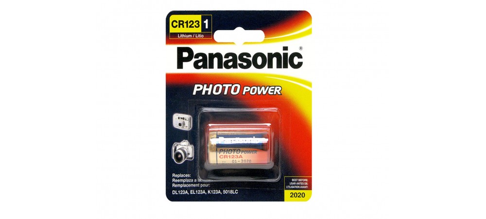 Panasonic CR123 3V Lithium Photo Battery - 1 Pack