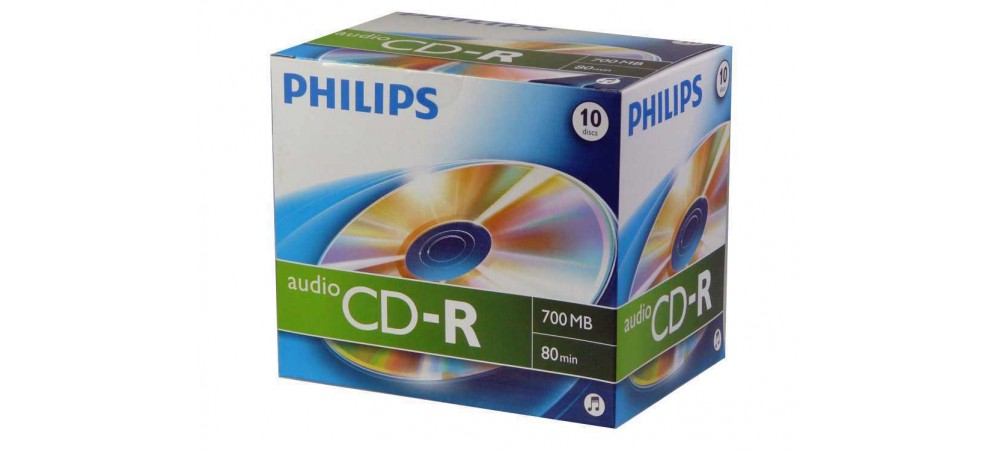 Philips CD discs 1x10 CD-R 80Min Audio JC - CD discs 