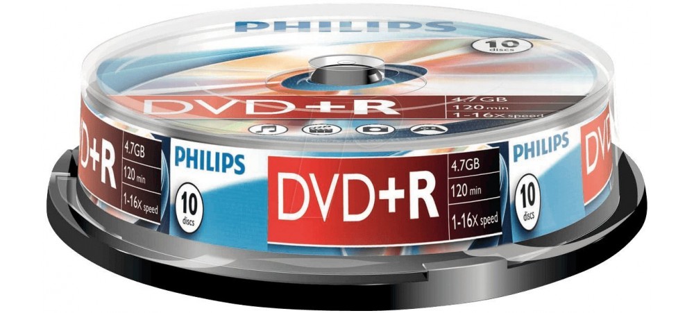 Philips DVD+R 16X 4.7GB - 10 Pack Spindle