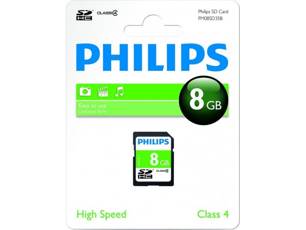 SDHC Philips SD-Karte Class 4 8 GB 