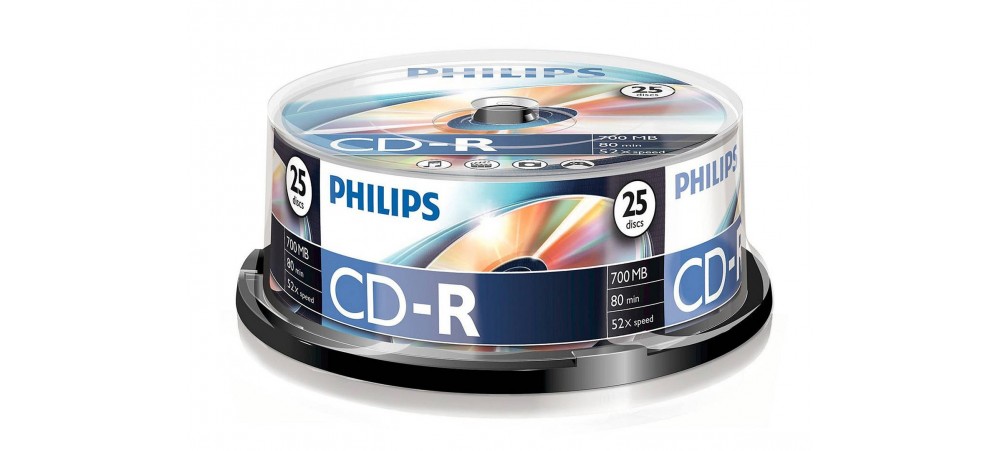 Philips CD-R 80min  700MB 52 speed - 25 Pack Spindle