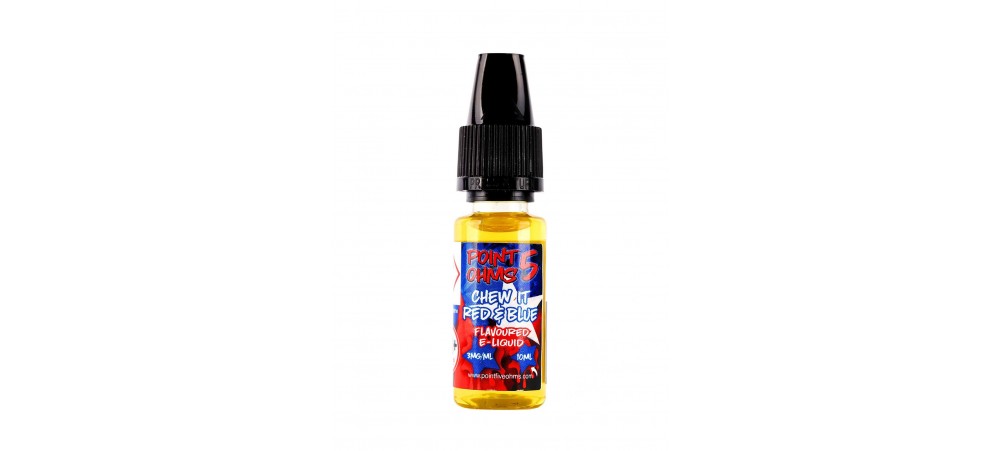 CLEARANCE BEST BEFORE DATE Mar 2019 - 6MG Chew It Red & Blue Flavour E-Liquid 10ml - Point 5 Ohms 