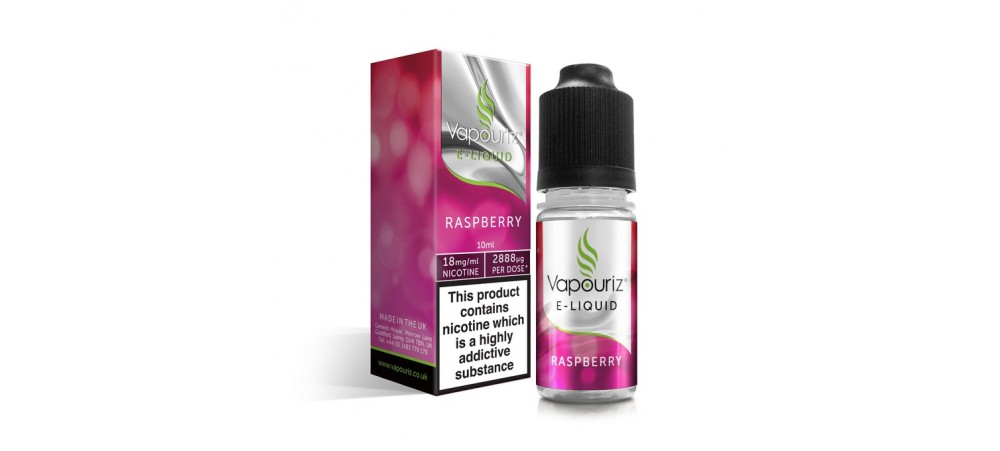 CLEARANCE - Raspberry Flavour (Fresh Ripe Raspberry) E-Liquid 10ml - Vapouriz - 0MG / 12MG / 18MG