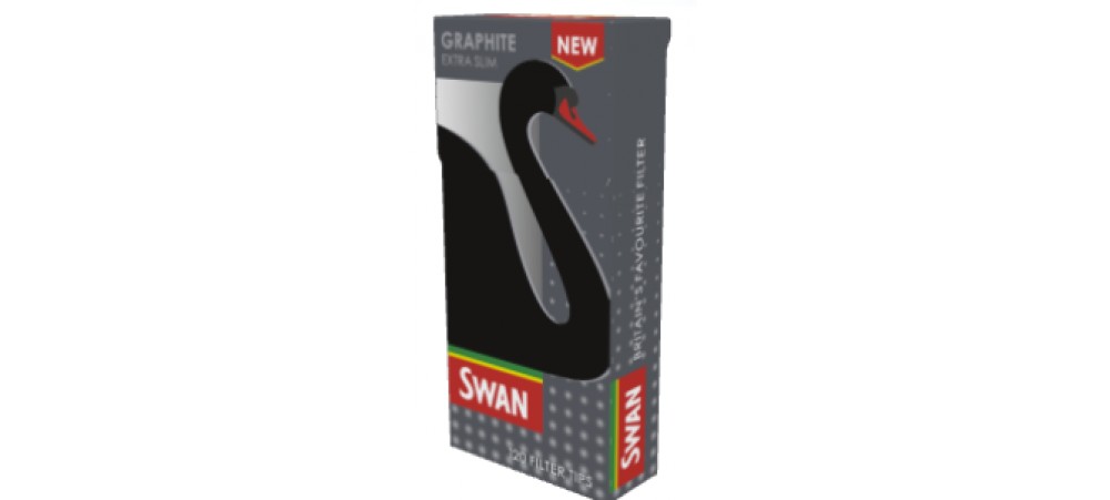 Swan Graphite Extra Slim 100% biodegradable Filter Tips - 120 tips per pack - 5 / 10 / 20 Packs 