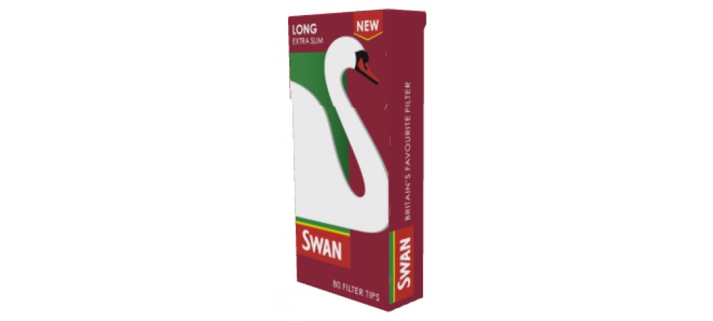 Swan Long (21mm) Extra Slim Filter Tips - 80 Filters per pack - 5 / 10 / 20 Packs 