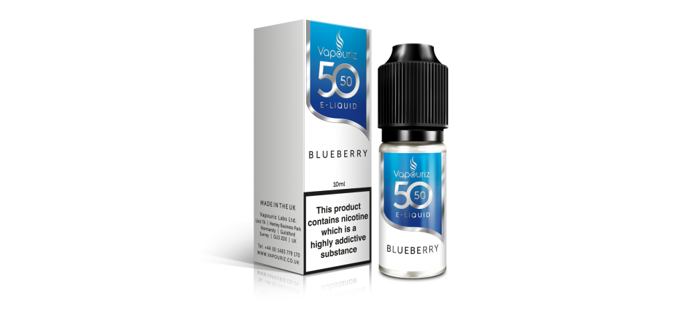 Blueberry 50/50 Universal E-Liquid 10ml - Vapouriz - 50VG 50PG - 3mg / 6mg / 12mg 