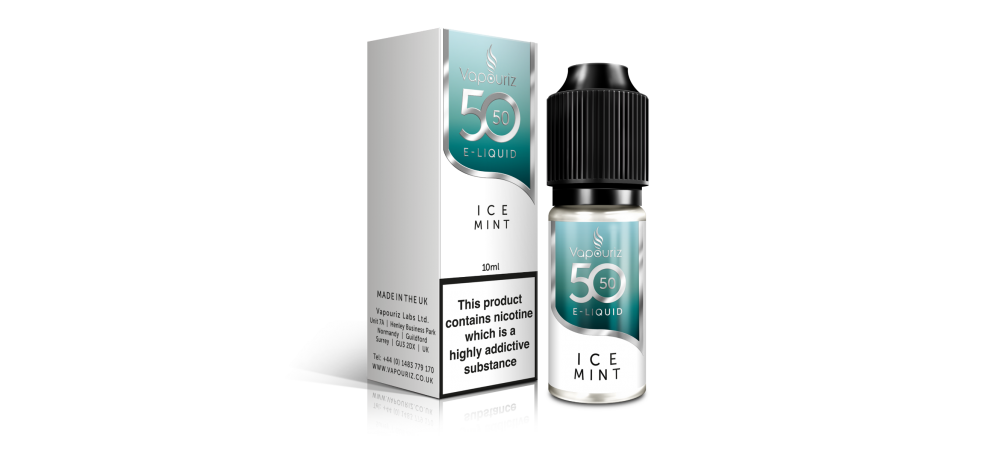 Ice Mint 50/50 Universal E-Liquid 10ml - Vapouriz - 50VG 50PG - 3mg / 6mg / 12mg 