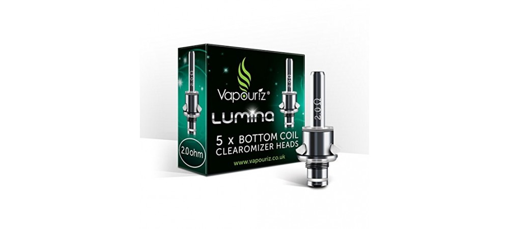 Lumina Bottom Coil Clearomizer Heads 2.0 ohm (5 Pack) for Lumina Ecig - Vapouriz - Coils