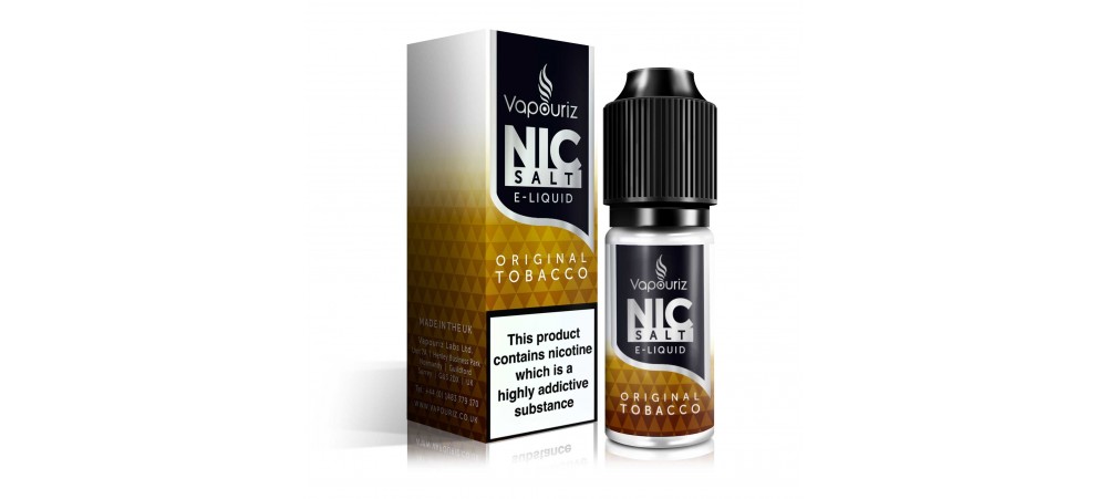 Original Tobacco Nic Salts E-Liquid - Vapouriz - 10mg / 20mg