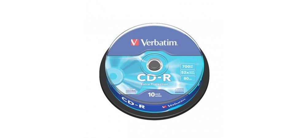 Verbatim 43437 CD-R Extra Protection 80min 52x - 10 Pack Spindle - Multipack deal available