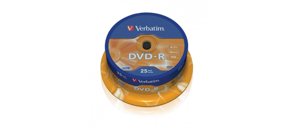 Verbatim 43522 DVD-R AZO 16x 4.7GB - 25 Pack Spindle