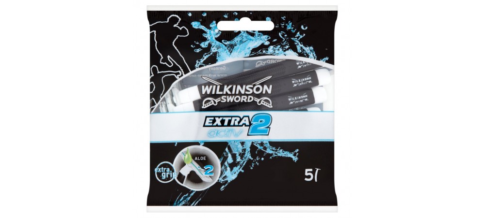 Extra 2 Activ Razors by Wilkinson Sword- Pack of 5