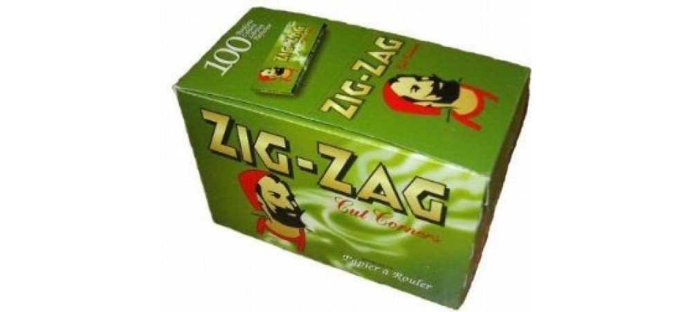 Zig-Zag Green Regular Rolling Papers - 5 / 10 / 25 / 100 Booklets
