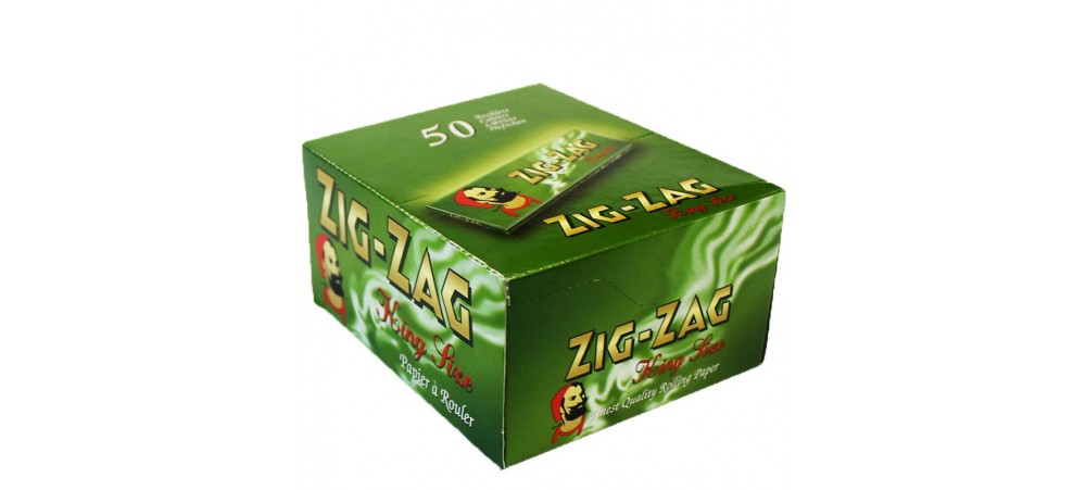 Zig-Zag Green King Size Rolling Papers - 5 / 10 / 25 / Box of 50 Booklets