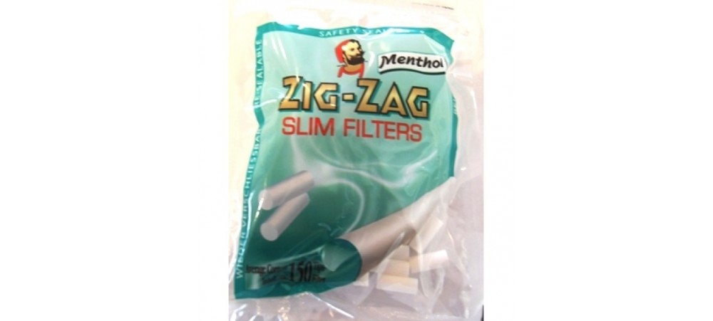Zig-Zag Menthol Slim Filter Tips *150 tips per bag* 